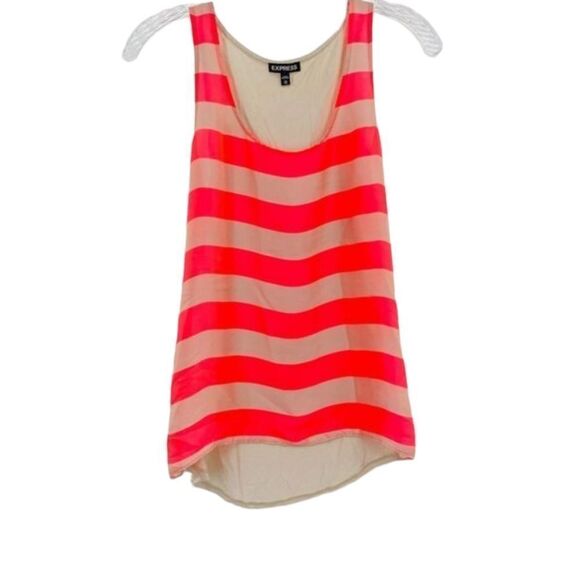 EXPRESS Striped Sleeveless Blouse - Picture 1 of 8